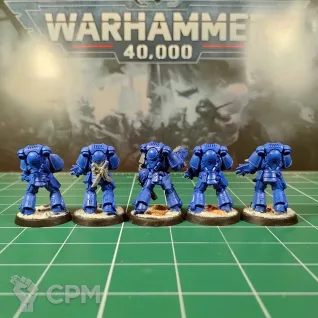 Описание картинки Space Marines Primaris Intercessors Dark Imperium (Limited) от Каджит по цене 2 498руб | Свободный Рынок Миниатюр - СРМ