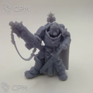 Описание картинки Captain in Gravis Armour with Master crafted Heavy от White Rhino по цене 399руб | Свободный Рынок Миниатюр - СРМ