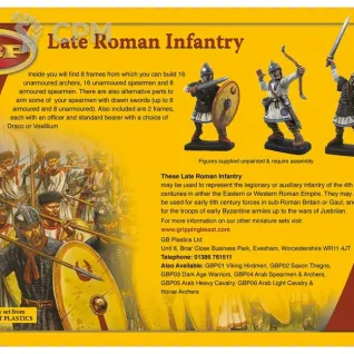 Описание картинки Late Roman Infantry от Vault Boy по цене 3 298руб | Свободный Рынок Миниатюр - СРМ