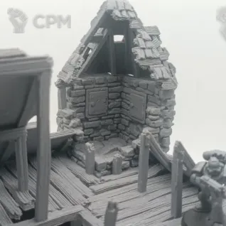 Описание картинки Разрушенная Ратуша - Фэнтези Террейн, Shadowfey Ruins от Terrain Print по цене 2 500руб | Свободный Рынок Миниатюр - СРМ