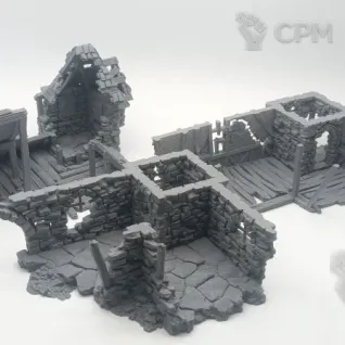 Описание картинки Разрушенная Ратуша - Фэнтези Террейн, Shadowfey Ruins от Terrain Print по цене 2 500руб | Свободный Рынок Миниатюр - СРМ