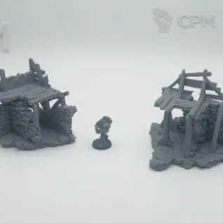 Описание картинки Разрушенная Ратуша - Фэнтези Террейн, Shadowfey Ruins от Terrain Print по цене 2 500руб | Свободный Рынок Миниатюр - СРМ