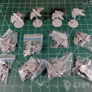 Описание картинки Legions Imperialis Xiphon Interceptor x12 от Каджит по цене 5 998руб | Свободный Рынок Миниатюр - СРМ