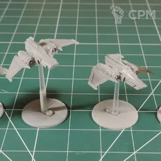 Описание картинки Legions Imperialis Xiphon Interceptor x12 от Каджит по цене 5 998руб | Свободный Рынок Миниатюр - СРМ
