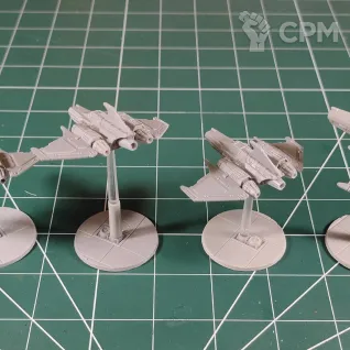 Описание картинки Legions Imperialis Xiphon Interceptor x12 от Каджит по цене 5 998руб | Свободный Рынок Миниатюр - СРМ