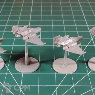Описание картинки Legions Imperialis Xiphon Interceptor x12 от Каджит по цене 5 998руб | Свободный Рынок Миниатюр - СРМ