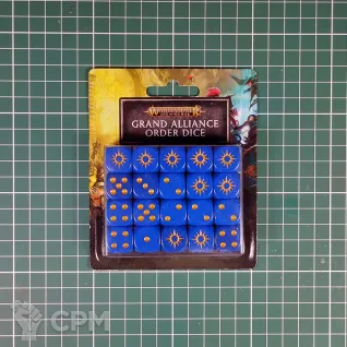 Описание картинки Age of Sigmar Grand Alliance Order Dice Set от Vault Boy по цене 3 998руб | Свободный Рынок Миниатюр - СРМ