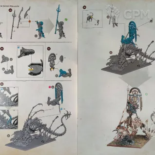 Описание картинки Tomb Kings Of Khemri Tomb King / Lich Priest On Necrolith Bone Dragon от Vault Boy по цене 9 498руб | Свободный Рынок Миниатюр - СРМ