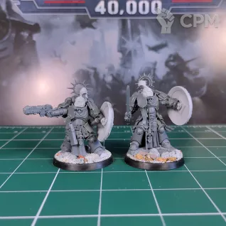 Описание картинки White Scars Primaris Captain and Lieutenant от Каджит по цене 4 198руб | Свободный Рынок Миниатюр - СРМ