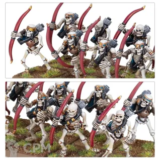 Описание картинки Tomb Kings Of Khemri Skeleton Archers x16 от Vault Boy по цене 4 498руб | Свободный Рынок Миниатюр - СРМ
