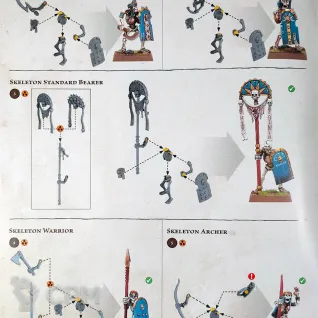 Описание картинки Tomb Kings Of Khemri Skeleton Archers x16 от Vault Boy по цене 4 498руб | Свободный Рынок Миниатюр - СРМ