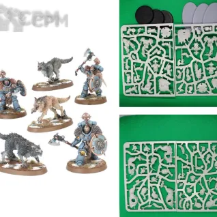 Описание картинки Wolf Guard Headtakers от Templar Forge по цене 1 650руб | Свободный Рынок Миниатюр - СРМ