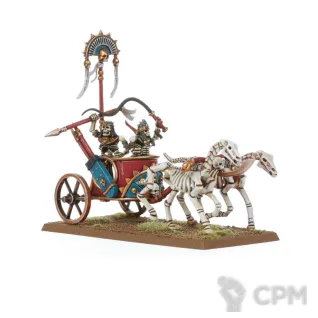 Описание картинки Tomb Kings Of Khemri Skeleton Chariot x1 от Vault Boy по цене 2 498руб | Свободный Рынок Миниатюр - СРМ