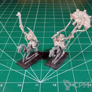 Описание картинки Tomb Kings Liche Priest and Royal Herald от Каджит по цене 8 998руб | Свободный Рынок Миниатюр - СРМ