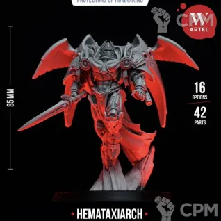 Описание картинки Hemataxiarch (Captain with jump pack) от Anter по цене 900руб | Свободный Рынок Миниатюр - СРМ