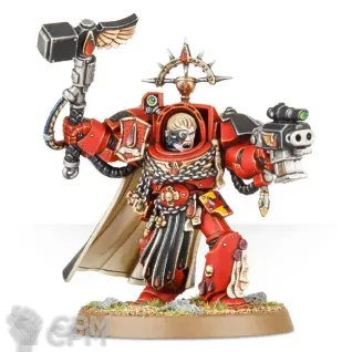 Описание картинки BLOOD ANGELS CAPTAIN IN TERMINATOR ARMOUR от TPC по цене 570руб | Свободный Рынок Миниатюр - СРМ