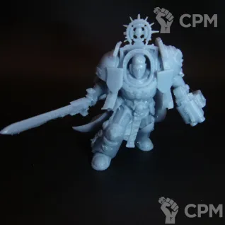 Описание картинки Captain in Terminator Armour от White Rhino по цене 399руб | Свободный Рынок Миниатюр - СРМ
