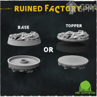 Описание картинки Ruined Factory Топперы Alphariu от Studio Cockatoo по цене 8 338руб | Свободный Рынок Миниатюр - СРМ