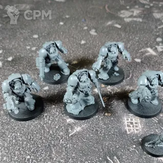 Описание картинки Space Marines Terminator Squad от Каджит по цене 3 498руб | Свободный Рынок Миниатюр - СРМ