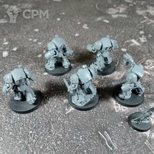 Описание картинки Space Marines Terminator Squad от Каджит по цене 3 498руб | Свободный Рынок Миниатюр - СРМ