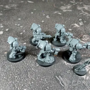 Описание картинки Space Marines Terminator Squad от Каджит по цене 3 498руб | Свободный Рынок Миниатюр - СРМ
