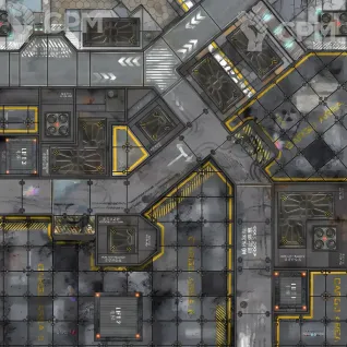 Описание картинки Баттл мат Infinity Edition «Районы-кварталы» 48x48| Поле для варгеймов | Батлмат от Marauder's Workshop по цене 2 200руб | Свободный Рынок Миниатюр - СРМ