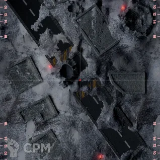 Описание картинки Баттл мат с разметкой «Норильск» 60x44 | Поле для варгеймов | Батлмат от Marauder's Workshop по цене 2 650руб | Свободный Рынок Миниатюр - СРМ