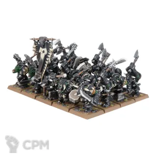 Описание картинки Orc &amp; Goblin Tribes Black Orcs (Black Orc Mob) от Каджит по цене 1 998руб | Свободный Рынок Миниатюр - СРМ