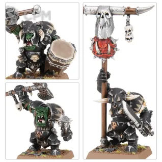 Описание картинки Orc &amp; Goblin Tribes Black Orcs (Black Orc Mob) от Каджит по цене 1 998руб | Свободный Рынок Миниатюр - СРМ