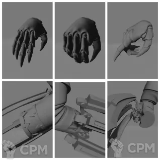Описание картинки CSM Raptor Hands от Стальные Небеса по цене 50руб | Свободный Рынок Миниатюр - СРМ