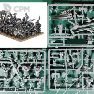 Описание картинки Ironjawz Ardboyz / Orruk Ardboys / Black Orcs x5 от Каджит по цене 1 998руб | Свободный Рынок Миниатюр - СРМ