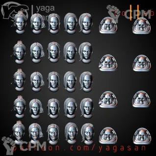 Описание картинки Khorne Sisters / Сёстры Кхорна от Стальные Небеса по цене 950руб | Свободный Рынок Миниатюр - СРМ