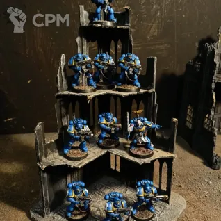 Описание картинки Ultramarine's Tactical Squad от Bloody Fist Workshop по цене 8 500руб | Свободный Рынок Миниатюр - СРМ