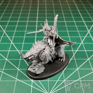 Описание картинки Slaves to Darkness Chaos Lord on Karkadrak (Chaos Lord on Daemonic Mount) от Каджит по цене 3 998руб | Свободный Рынок Миниатюр - СРМ