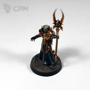 Описание картинки Slaves to Darkness Chaos Sorcerer Lord (Sorcerer of Chaos) от Каджит по цене 3 998руб | Свободный Рынок Миниатюр - СРМ