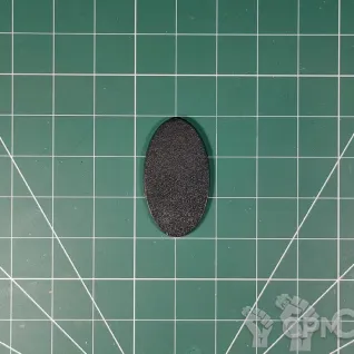 Описание картинки Oval Base 75x42 mm Подставка овальная пластик от Vault Boy по цене 98руб | Свободный Рынок Миниатюр - СРМ