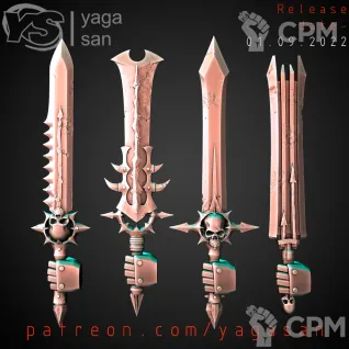 Описание картинки CSM Accursed Sword v1 от Стальные Небеса по цене 160руб | Свободный Рынок Миниатюр - СРМ