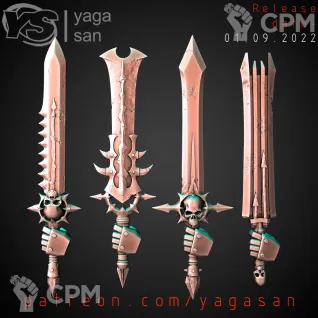 Описание картинки CSM Accursed Sword v1 от Стальные Небеса по цене 160руб | Свободный Рынок Миниатюр - СРМ