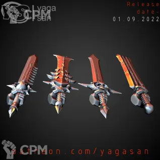 Описание картинки CSM Accursed Sword v1 от Стальные Небеса по цене 160руб | Свободный Рынок Миниатюр - СРМ