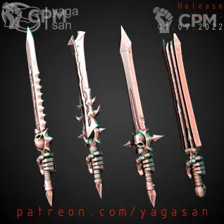 Описание картинки CSM Accursed Sword v1 от Стальные Небеса по цене 160руб | Свободный Рынок Миниатюр - СРМ