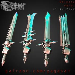 Описание картинки CSM Accursed Sword v1 от Стальные Небеса по цене 160руб | Свободный Рынок Миниатюр - СРМ