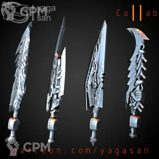 Описание картинки Heavy Power Swords от Стальные Небеса по цене 180руб | Свободный Рынок Миниатюр - СРМ