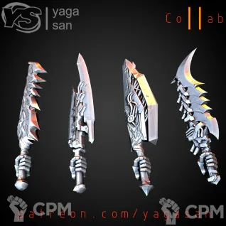 Описание картинки Heavy Power Swords от Стальные Небеса по цене 180руб | Свободный Рынок Миниатюр - СРМ