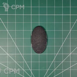 Описание картинки Oval Base 90x52 mm Подставка овальная пластик от Vault Boy по цене 108руб | Свободный Рынок Миниатюр - СРМ