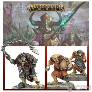 Описание картинки Набор миниатюр Warhammer Age of Sigmar Helsmiths of Hashut Hobgrot Vandalz от Дауран по цене 5 000руб | Свободный Рынок Миниатюр - СРМ
