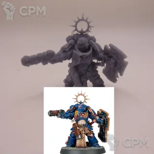 Описание картинки Primaris Lieutenant от White Rhino по цене 399руб | Свободный Рынок Миниатюр - СРМ