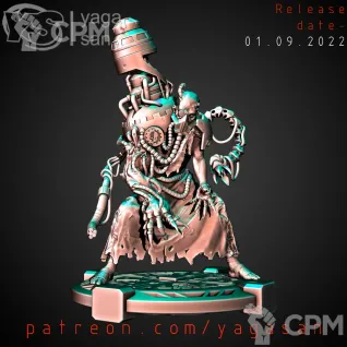 Описание картинки Dark Mechanicum Tech Priest v1 от Стальные Небеса по цене 400руб | Свободный Рынок Миниатюр - СРМ