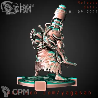 Описание картинки Dark Mechanicum Tech Priest v1 от Стальные Небеса по цене 400руб | Свободный Рынок Миниатюр - СРМ