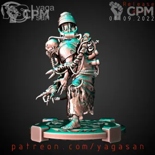 Описание картинки Dark Mechanicum Tech Priest v1 от Стальные Небеса по цене 400руб | Свободный Рынок Миниатюр - СРМ