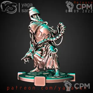 Описание картинки Dark Mechanicum Tech Priest v2 от Стальные Небеса по цене 400руб | Свободный Рынок Миниатюр - СРМ